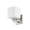 Z-Lite Quube 1 Light Vanity, Brushed Nickel & Matte Opal 2104-1V - alternate 2
